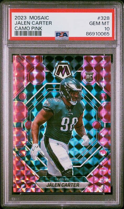 Jalen Carter 2023 Mosaic 328 Pink Camo Price Guide Sports Card Investor