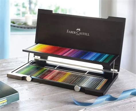 Faber Castell 110013 Holzkoffer Mit 120 Polychromos Farbstiften