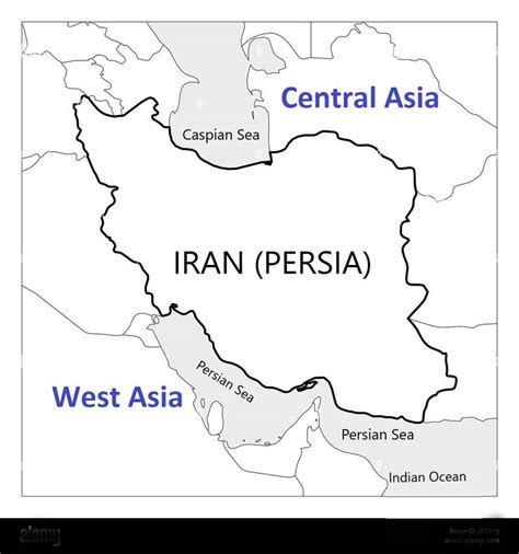 Map Of Iran Between Caspian Sea And Persian Sea Caspian Sea Sea Map