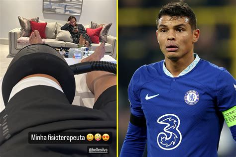 Thiago Silva Posts Recovery Picture With Wife As Chelsea Star Continues