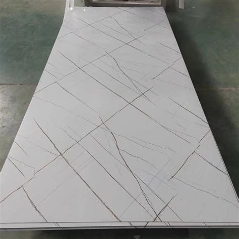 Bathroom Decorative Glossy Marble Stone Wall Panel Uv Sheet Pvc Marble