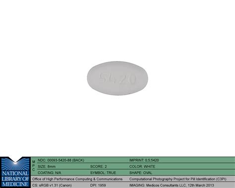 Pill Identification Images Of Cabergoline Size Shape Imprints And Color