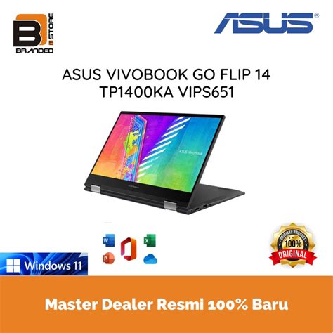 Jual Asus Vivobook Go Flip 14 Tp1400ka Vips651 N6000 8gb 512 14 W11ohs21 Shopee Indonesia