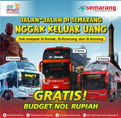 Yuk Liburan Gratis Begini Cara Naik Bus Wisata Kota Semarang Lengkap