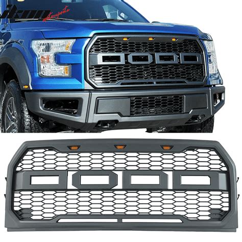 Ikon Motorsports Grille Fits Ford F Raptor Style Front