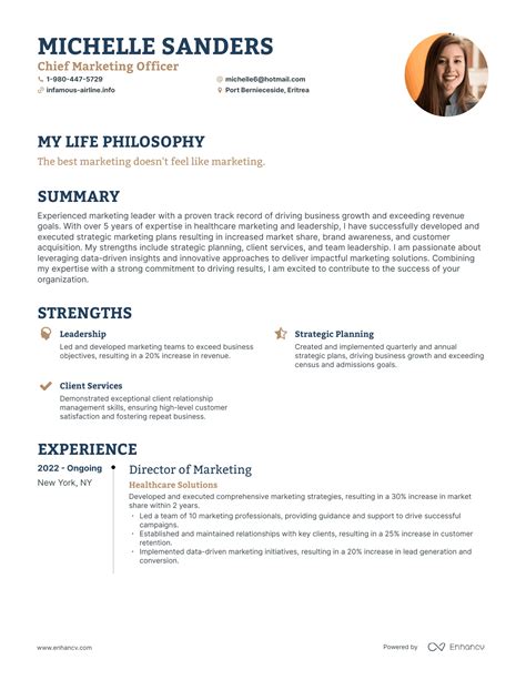 3 Chief Marketing Officer Resume Examples How To Guide For 2024