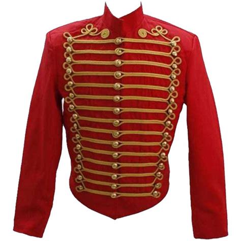 Red Military Jacket For Man