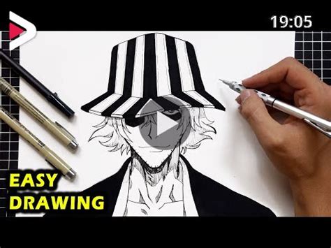 How To Draw Kisuke Urahara Bleach Step By Step Easy Drawing