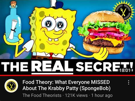 Spongebob Krabby Patty Formula