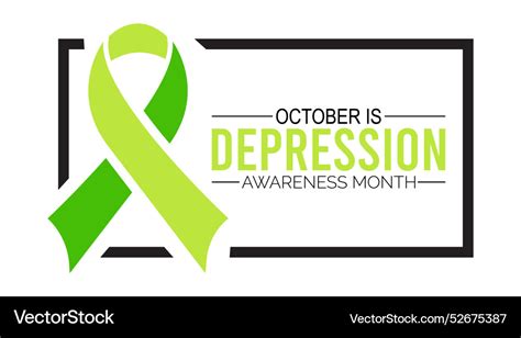 Depression Awareness Month Royalty Free Vector Image