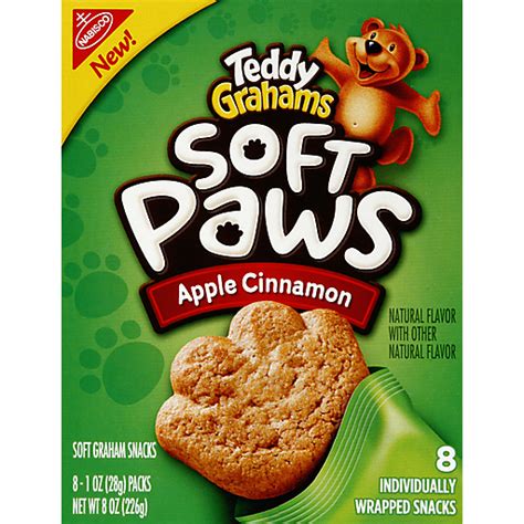 Nabisco Teddy Grahams Soft Paws Apple Cinnamon Soft Graham Snacks 8 1