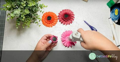 Beautiful Paper Gerbera Daisies How To Make Cricut Paper Flowers