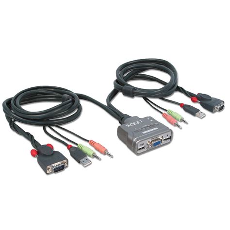 Kvm Switch Compact Usb Audio Port From Lindy Uk