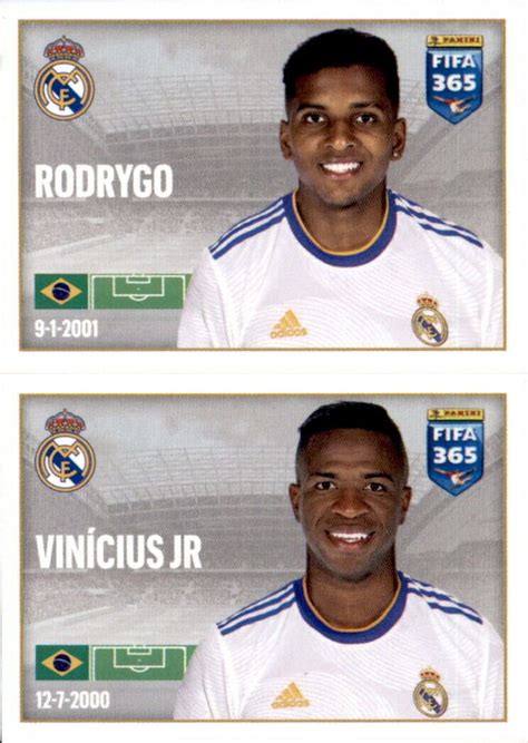 Panini FIFA 365 2022 Collection Sticker no 133 rodrygo Vinícius JR