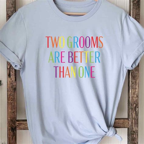 Rainbow Two Grooms Are Better Than One Gay Bachelor Party Etsy