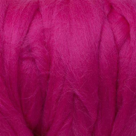 Merino Wool Roving 26 Micron Pink Fibrecraft