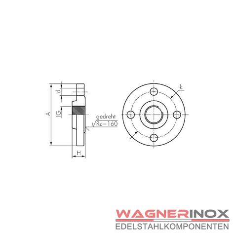 Gewindeflansch Dn Nach En Typ Pn Verzinkt