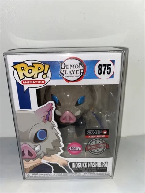 FUNKO POP ANIMATION 875 Inosuke Hashibira Demon Slayer Flocked EMP