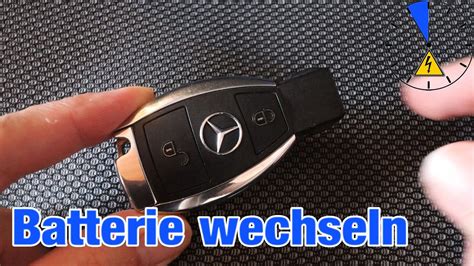 Mercedes Schlüssel Batterie wechsel battery exchange key YouTube