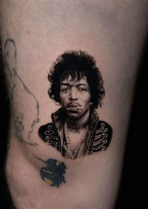 Jimi Hendrix Tattoo TattooLopedia Beatles Tattoos Portrait Tattoo