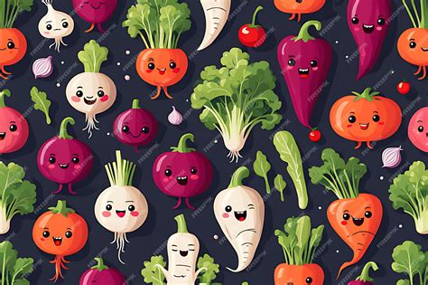 Premium Vector Set Of Different Cute Happy Vegetable Characters Vector Flat Illustration