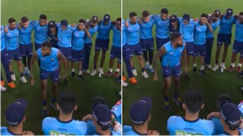 IPL 2023 WATCH GT Skipper Hardik Pandyas Fiery Pep Talk In Team