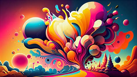 Colorful Art Graphic Background Wallpaper Color Abstract Background