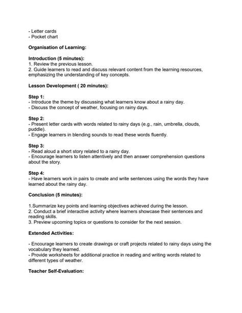 Grade 1 Rationalised English Lesson Plans Term 2 16587