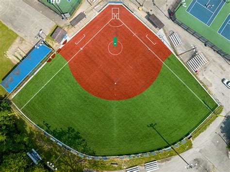 Free Stock Photo of Aerial View of a Baseball Stadium From a Helicopter | Download Free Images ...