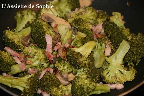 L assiette de Sophie Poêlée de brocolis