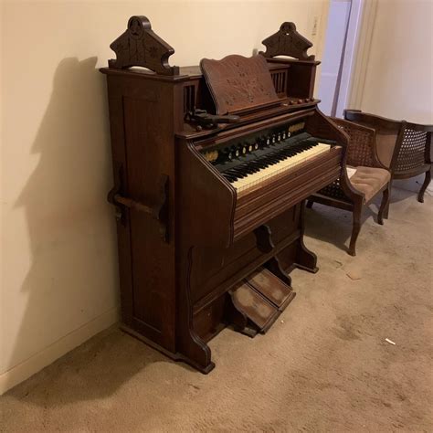 LOT 358R Antique Mason Hamlin Pump Organ EstateSales Org