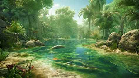 10000 BC Tropical Forest Background Stock Footage - Video of life, dinosaur: 318036810