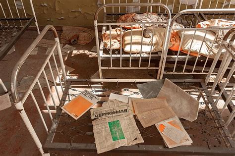 Abandoned Nursery At Chernobyl Interior Bright Horizontal Photo