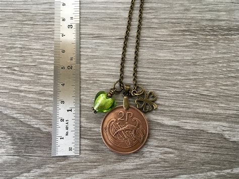 Irish Coin Necklace Available In Years Or