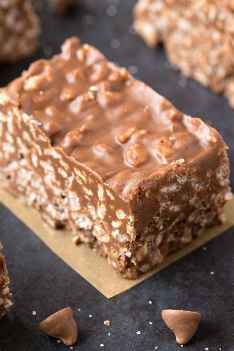 No Bake Chocolate Peanut Butter Crunch Bars V Gf Df Easy Fuss Free And Delicious This