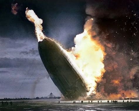 Zeppelin Hindenburg Catching Fire On May X Picture Celebrity