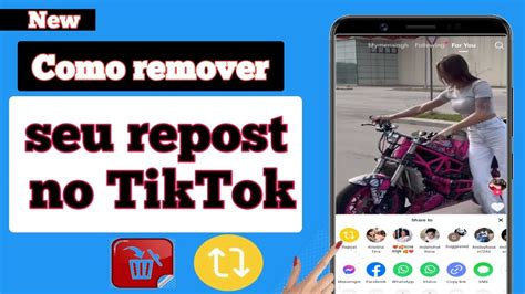 Como remover seu repost no TikTok Nova atualização 2023 New