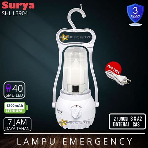 Jual Lampu Emergency Surya Shl L Frosted Lampu Emergency Led