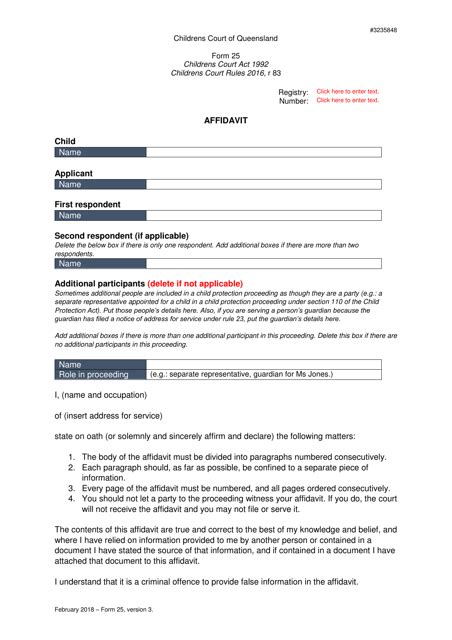 Form 25 Fill Out Sign Online And Download Printable Pdf Queensland