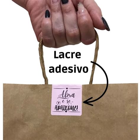 1000 Etiquetas Adesivas Para Lacre De Sacola Kraft Lacre Para Fechar Sacola Etiqueta