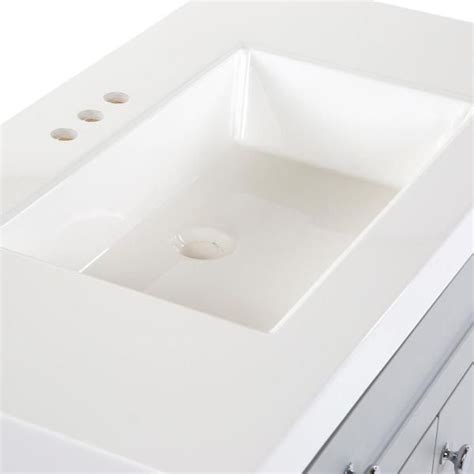 Glacier Bay Everdean 37 In W X 19 In D X 34 In H Single Sink Bath