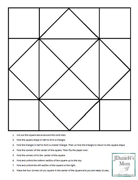 Cootie Catcher Template and Learning Games