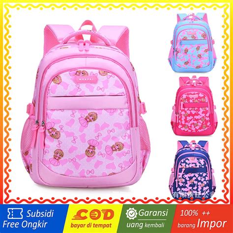 Jual Wwh10 Tas Anak Perempuan Sekolah Sd Ransel 3d Timbul Size 16