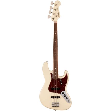 Fender American Vintage II J Bass RW Olympic White Electric Bass Guitar