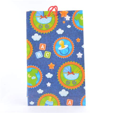 Bolsa De Regalo Mediana Economica Baby Shower Boy Occidente Papeler A