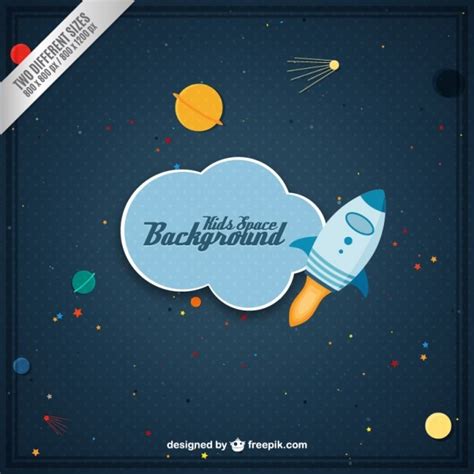 Free Vector | Kids space background