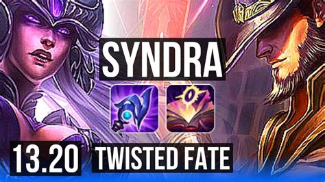 Syndra Vs Twisted Fate Mid Rank 2 Syndra 407 Rank 15 Euw