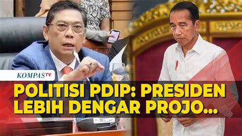 Politisi PDIP Utut Sindir Jokowi Di Rapat DPR Dengan Lemhannas