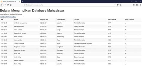 Tutorial Tutorial Form Input Data Ke Database Dengan PHP MySql