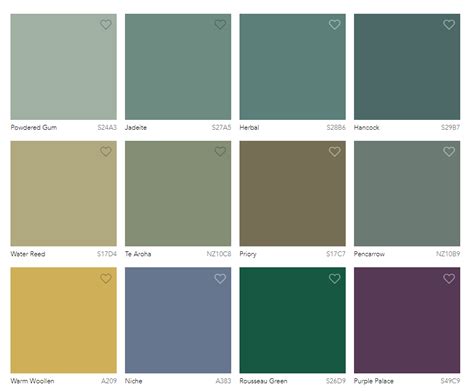 Taubmans Colour Chart 2021 Paint Color Ideas